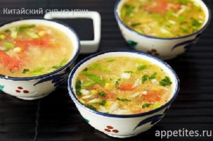 Китайский суп из утки с апельсинами